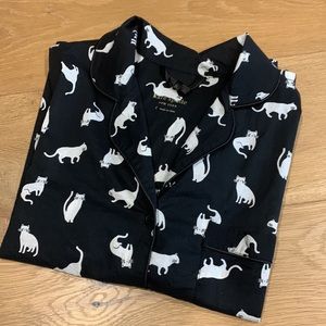 Kate Spade Cat Pajama Top